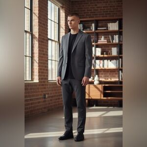 Alton Lane Suit Jacket Blazer Men's Size 38R Tailored Fit Charcoal Gray NWT